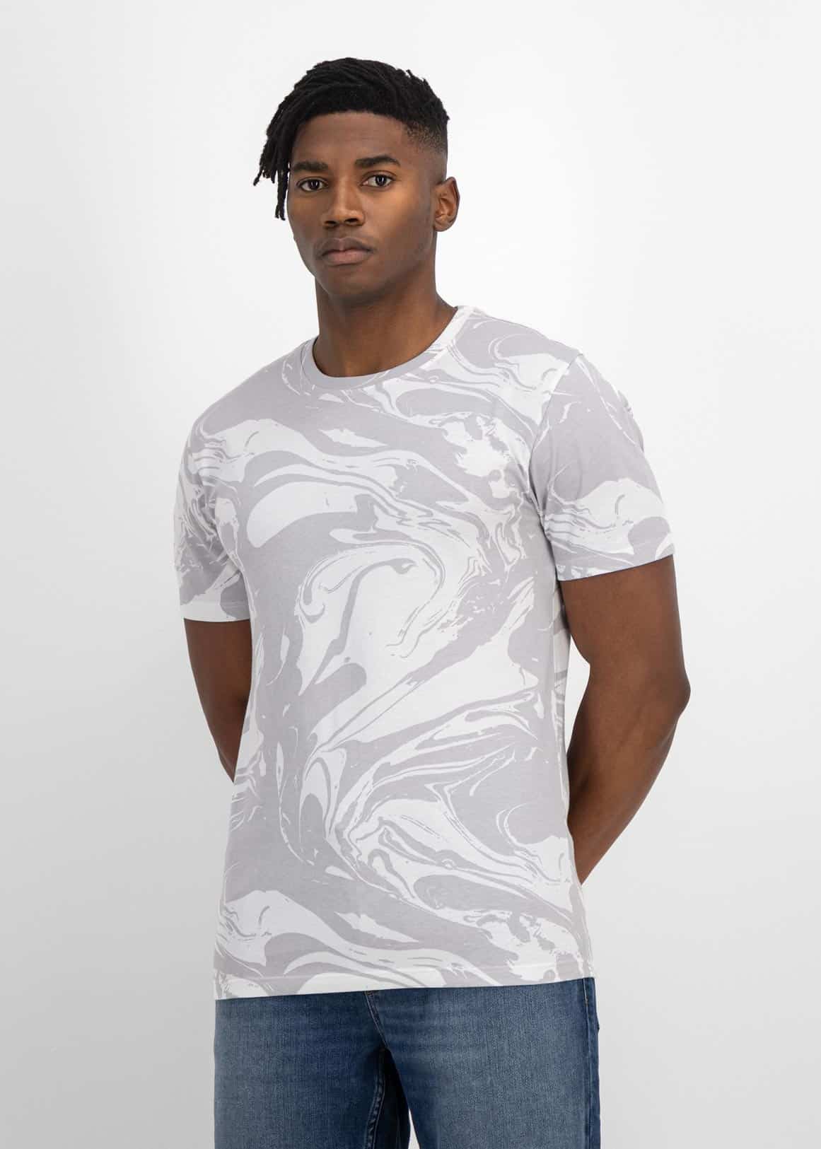 SS22 MARBLE AOP TEE - Woolworths Mauritius Online