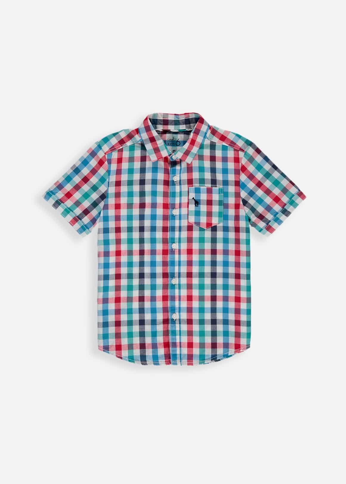 SS SHIRT BLUE CHECK - Woolworths Mauritius Online