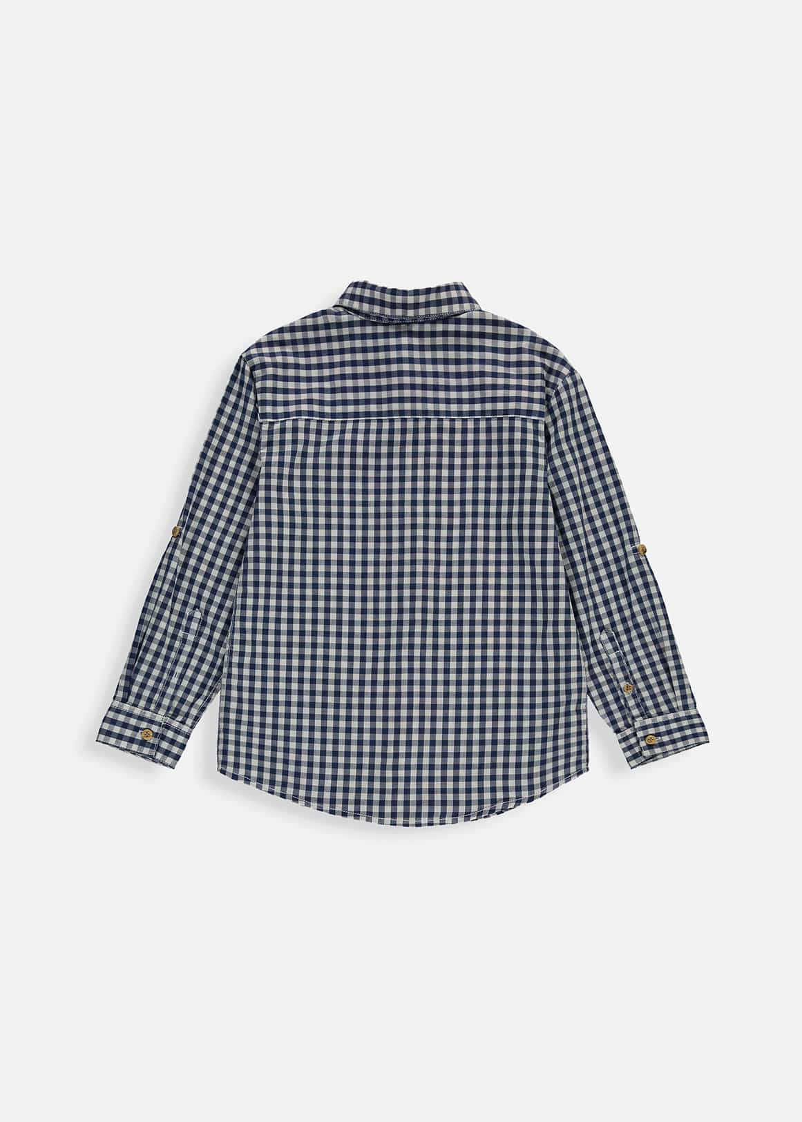 LS BLUE GINGHAM SHIR - Woolworths Mauritius Online