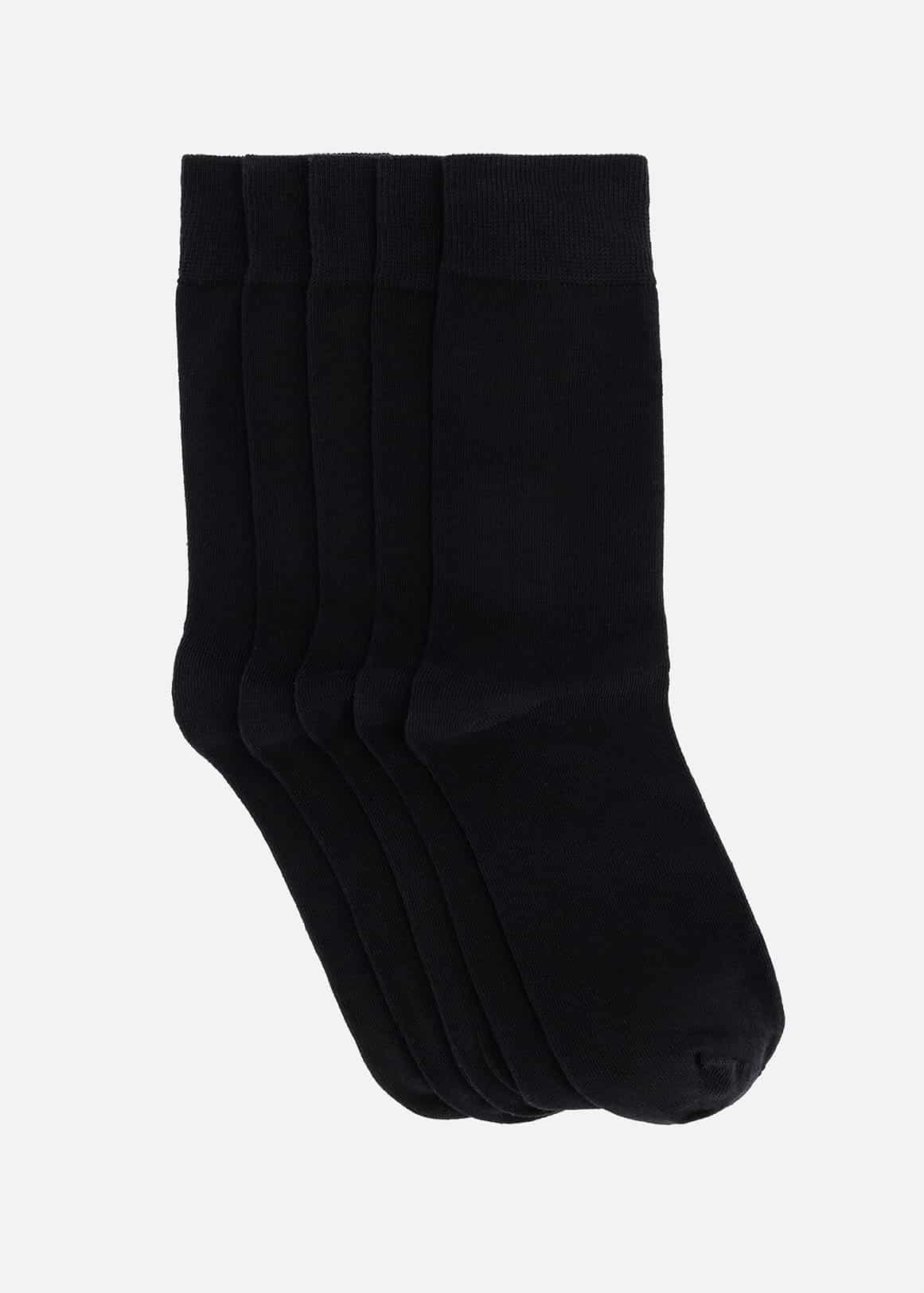 AW23 5PK PLAIN BLACK - Woolworths Mauritius Online